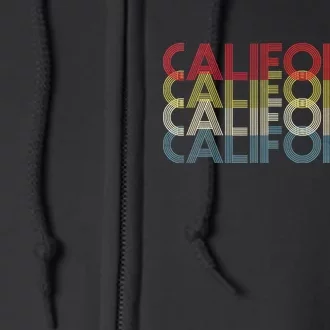 California Disco Lettering Full Zip Hoodie