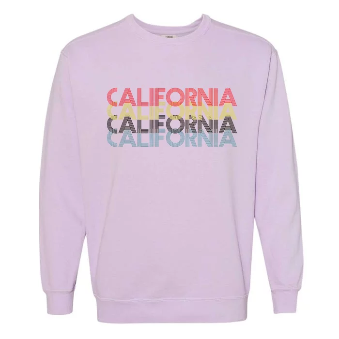 California Disco Lettering Garment-Dyed Sweatshirt