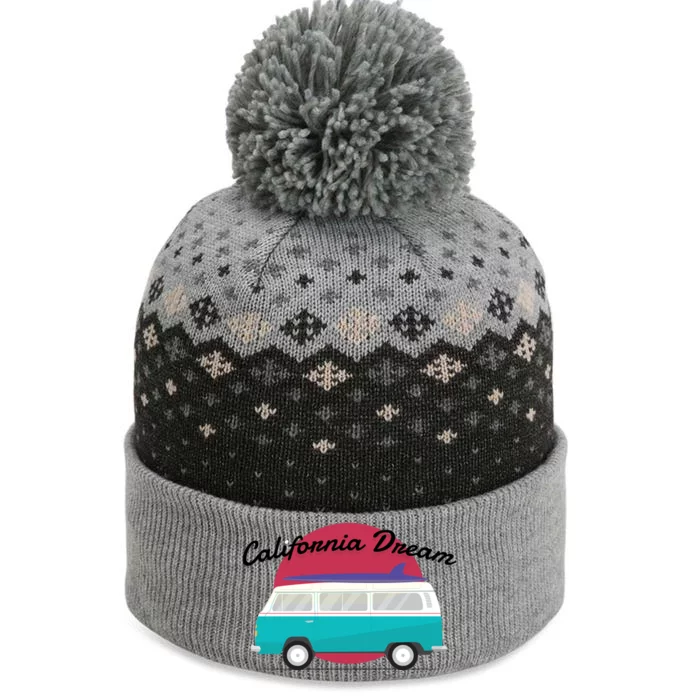 California Dream Van The Baniff Cuffed Pom Beanie