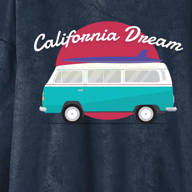 California Dream Van Hooded Wearable Blanket