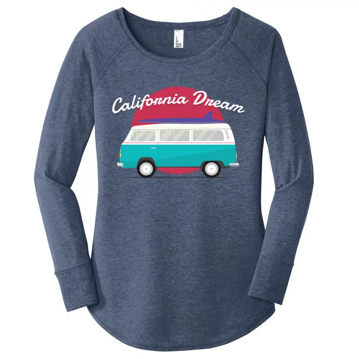 California Dream Van Women's Perfect Tri Tunic Long Sleeve Shirt