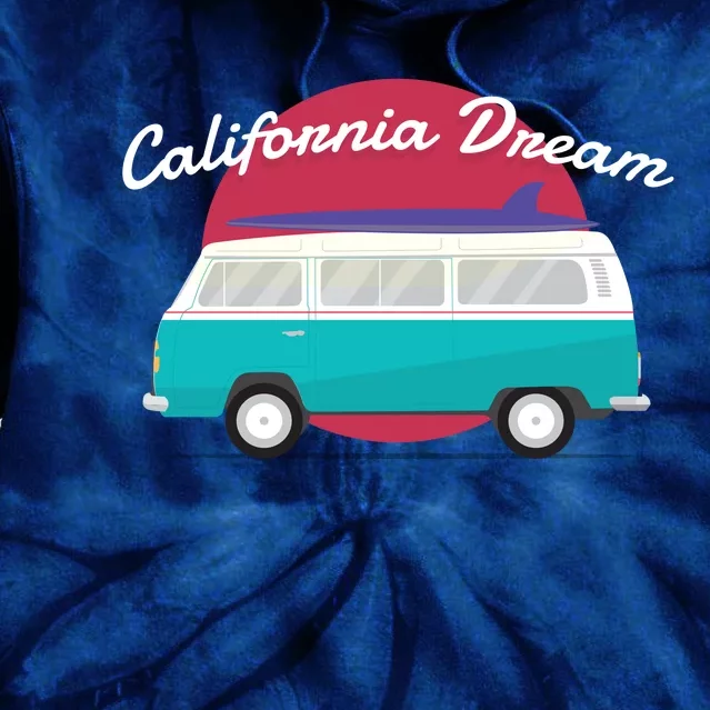 California Dream Van Tie Dye Hoodie