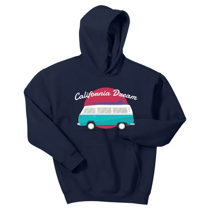 California Dream Van Kids Hoodie