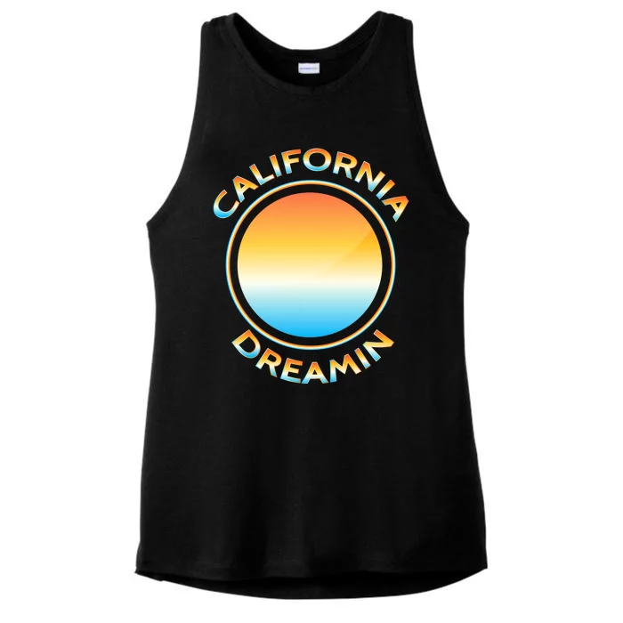 California Dreamin Ladies Tri-Blend Wicking Tank