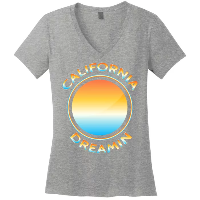 California Dreamin Women's V-Neck T-Shirt