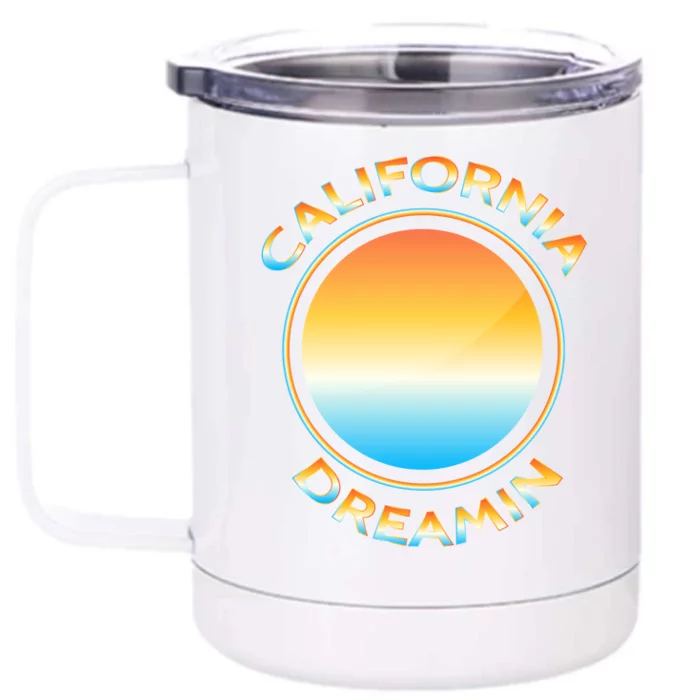 California Dreamin Front & Back 12oz Stainless Steel Tumbler Cup