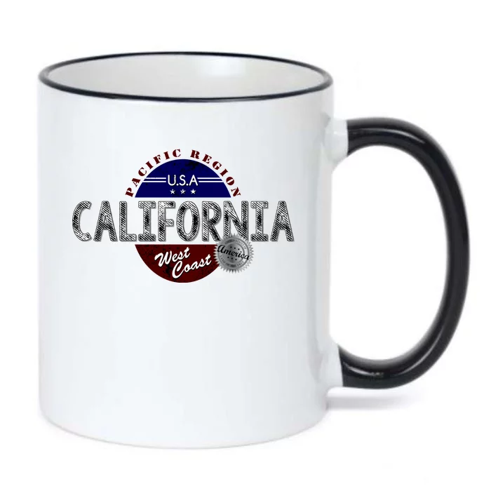 California Land of the Free Logo Black Color Changing Mug