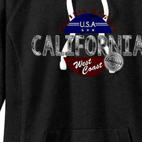 California Land of the Free Logo Women's Fleece Hoodie