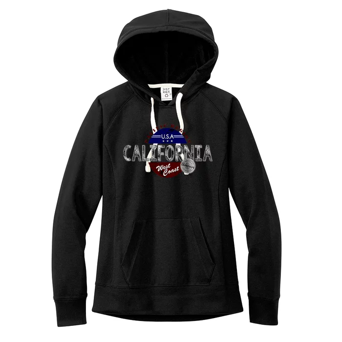 California Land of the Free Logo Women's Fleece Hoodie