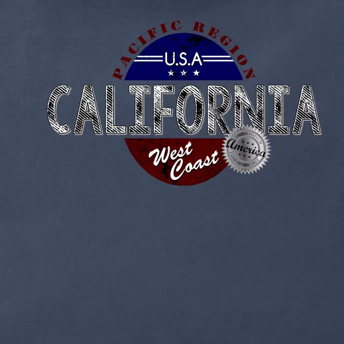 California Land of the Free Logo Zip Tote Bag