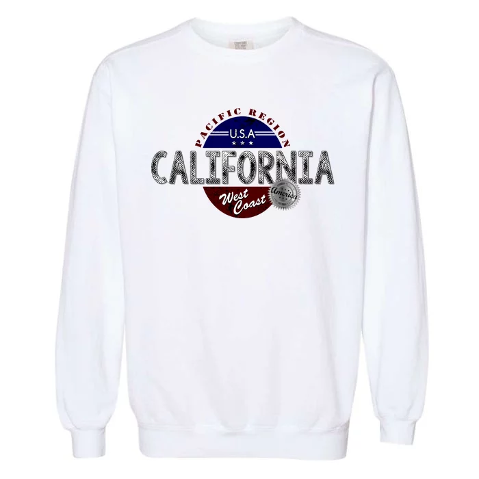 California Land of the Free Logo Garment-Dyed Sweatshirt