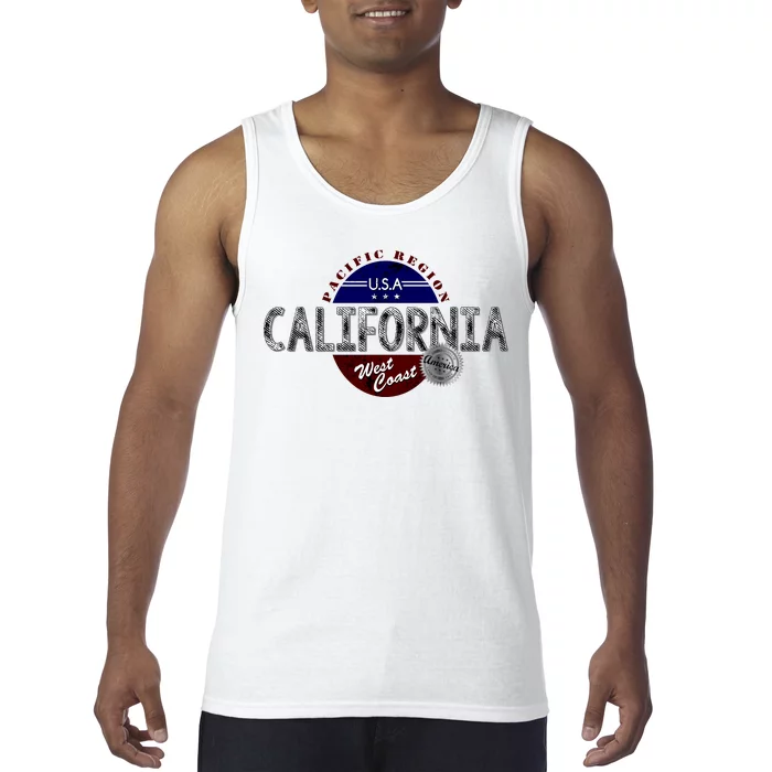 California Land of the Free Logo Tank Top