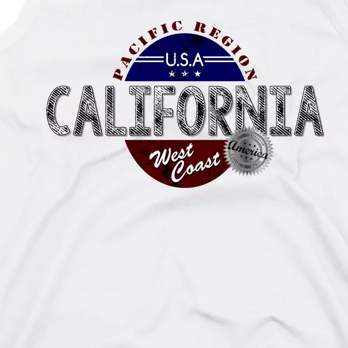 California Land of the Free Logo Tank Top