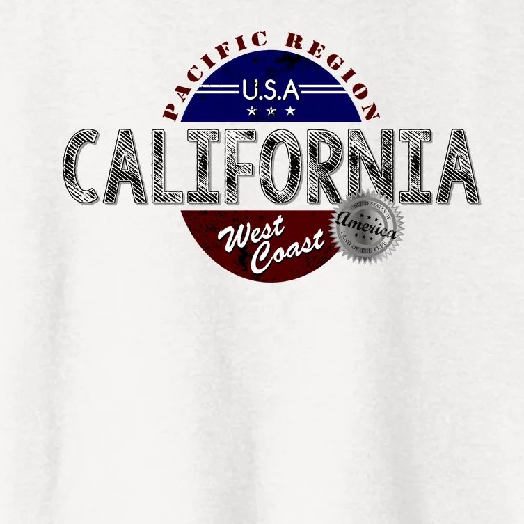 California Land of the Free Logo Women's Crop Top Tee