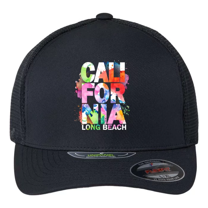 California Long Beach Flexfit Unipanel Trucker Cap