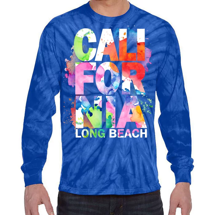 California Long Beach Tie-Dye Long Sleeve Shirt