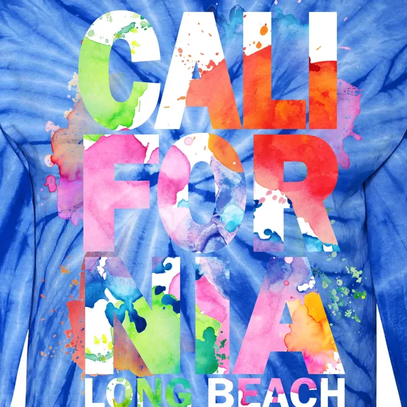 California Long Beach Tie-Dye Long Sleeve Shirt