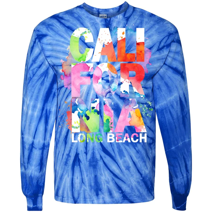 California Long Beach Tie-Dye Long Sleeve Shirt