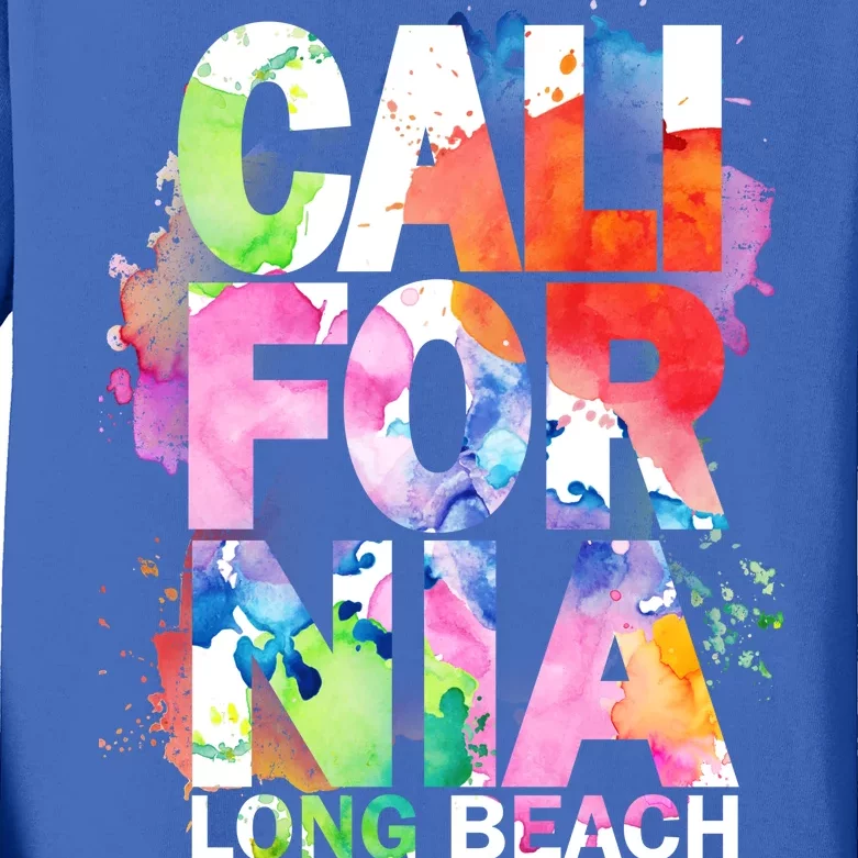 California Long Beach Kids Long Sleeve Shirt