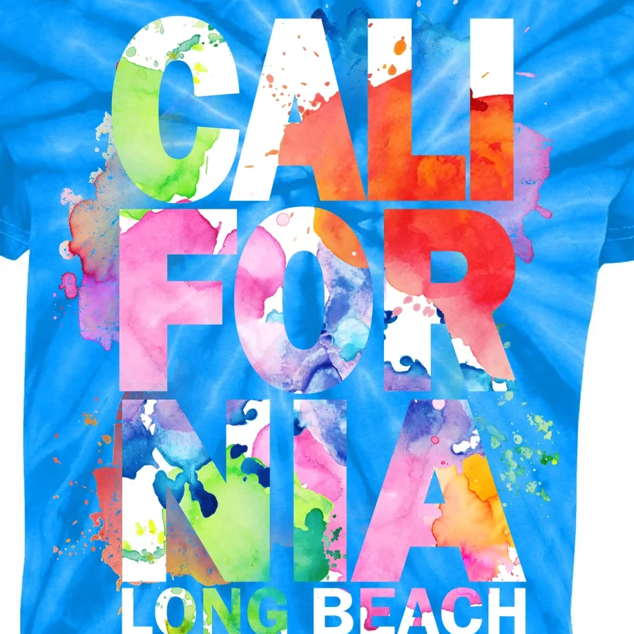 California Long Beach Kids Tie-Dye T-Shirt