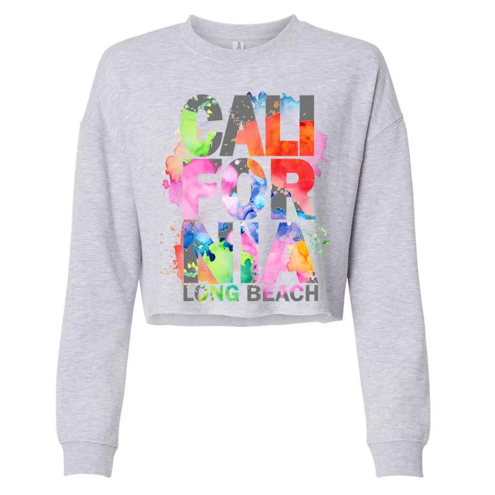 California Long Beach Cropped Pullover Crew