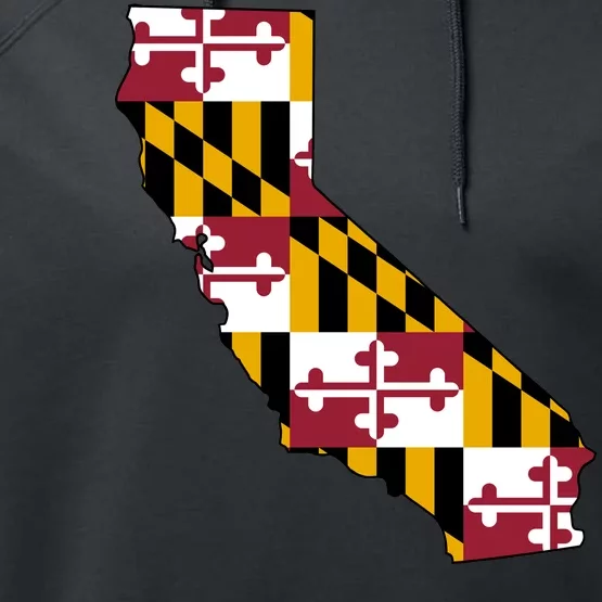 California Maryland Flag Performance Fleece Hoodie