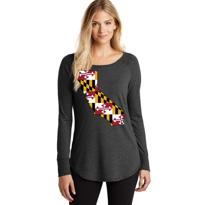 California Maryland Flag Women's Perfect Tri Tunic Long Sleeve Shirt