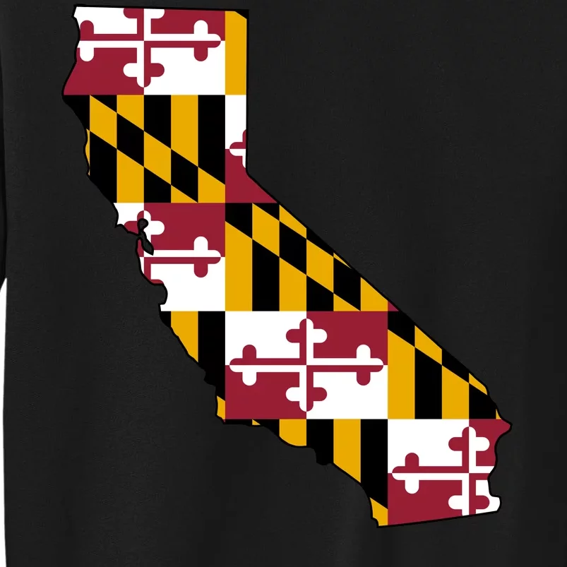 California Maryland Flag Tall Sweatshirt