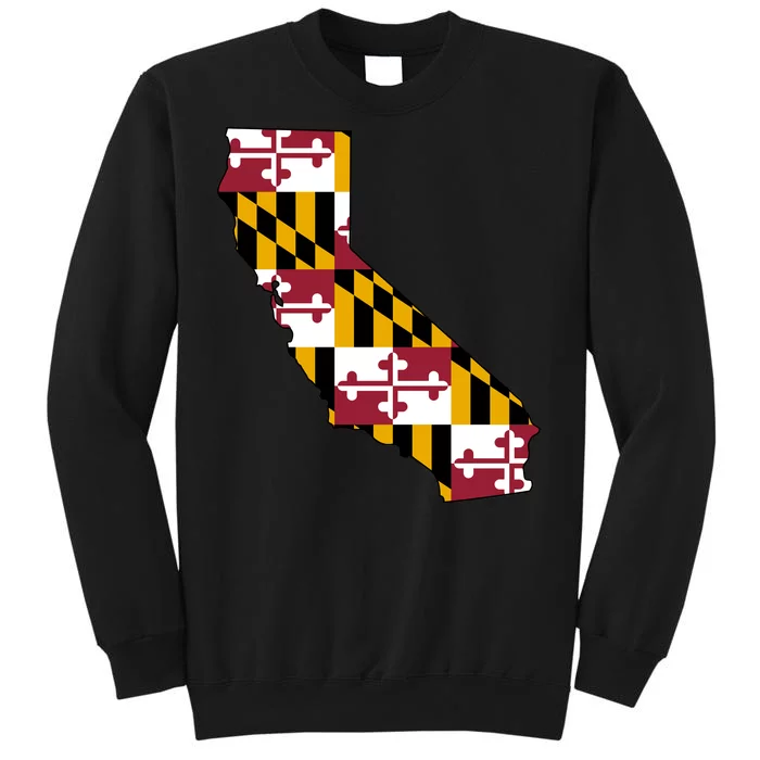 California Maryland Flag Tall Sweatshirt