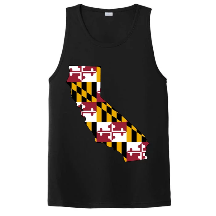 California Maryland Flag Performance Tank