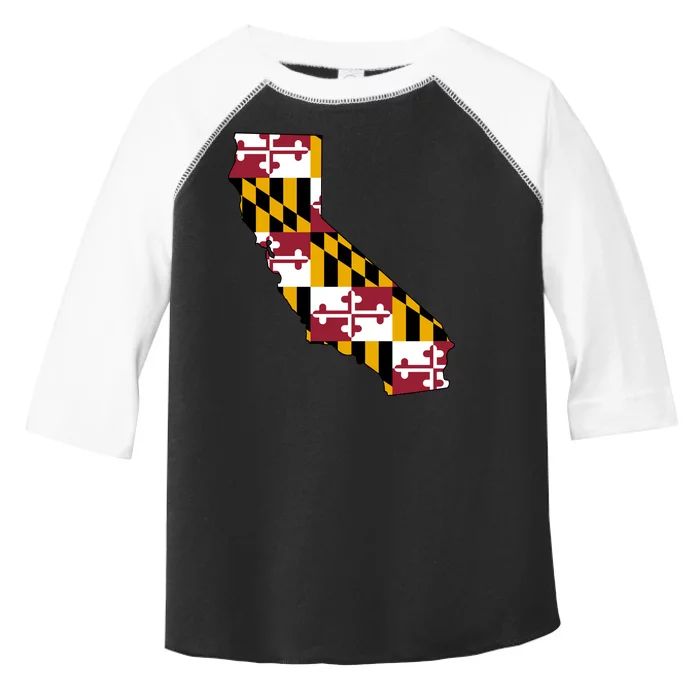 California Maryland Flag Toddler Fine Jersey T-Shirt