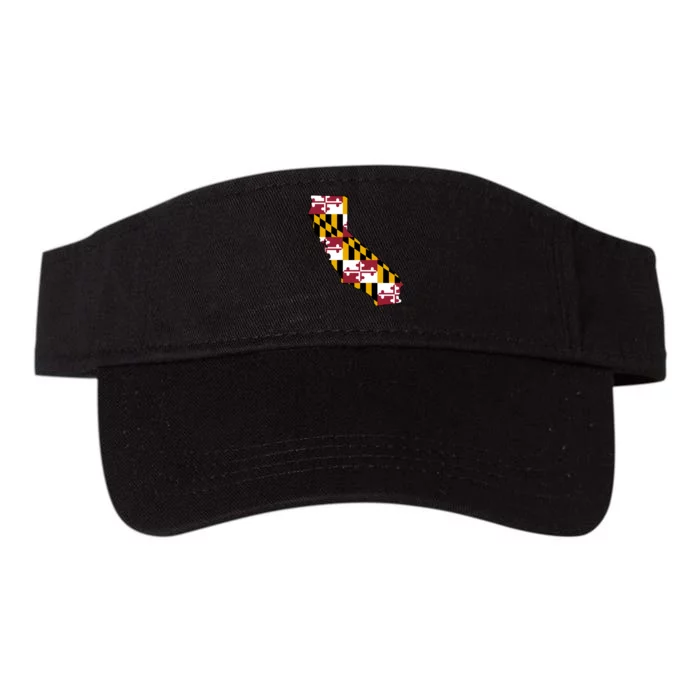 California Maryland Flag Valucap Bio-Washed Visor