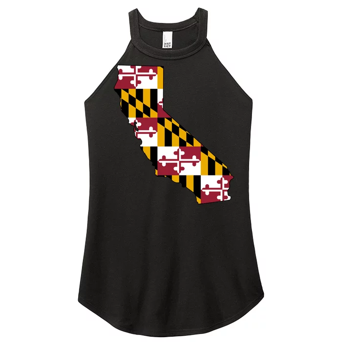 California Maryland Flag Women’s Perfect Tri Rocker Tank