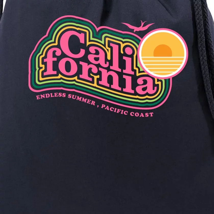 California Pacific Coast Endless Summer Drawstring Bag