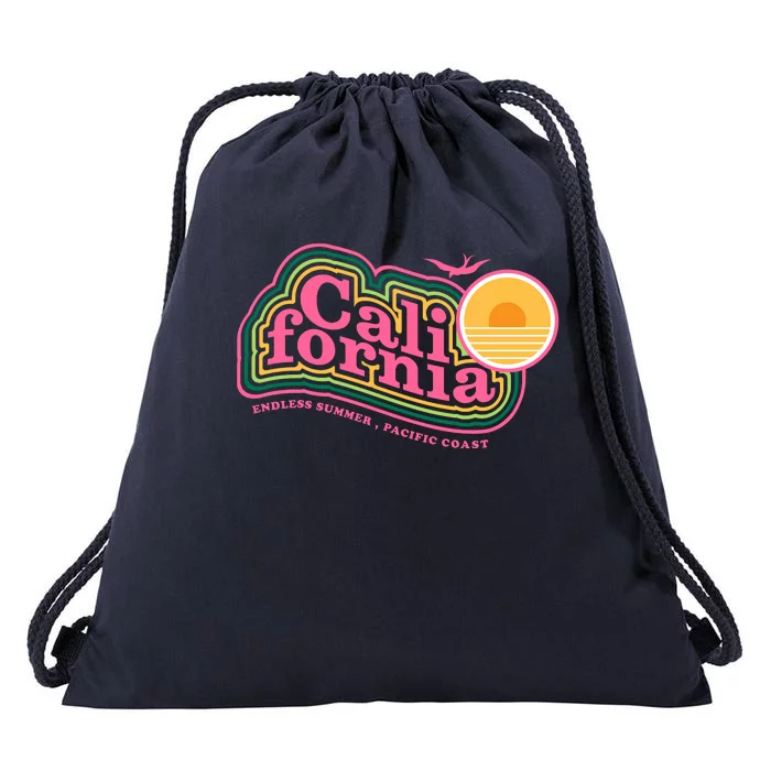 California Pacific Coast Endless Summer Drawstring Bag