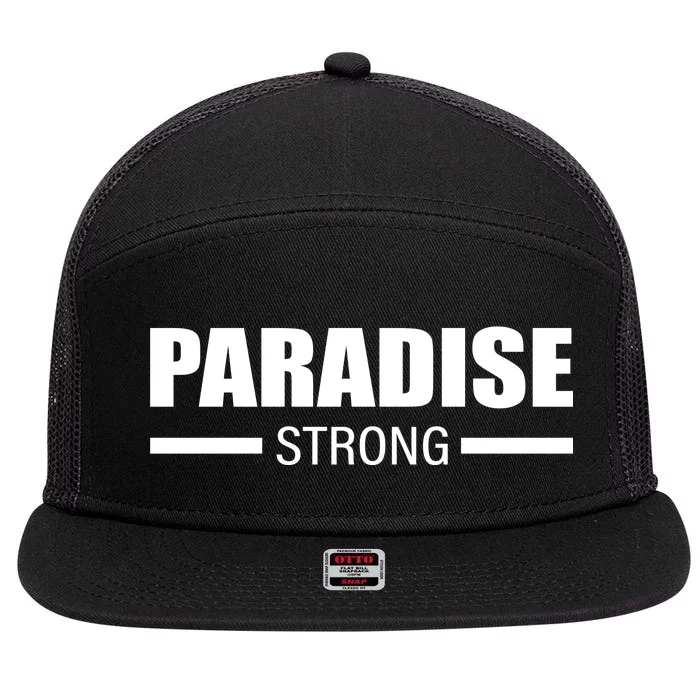 California Paradise Strong 7 Panel Mesh Trucker Snapback Hat