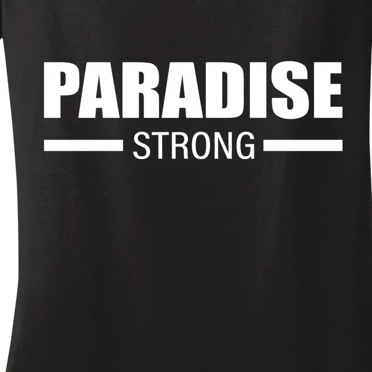 California Paradise Strong Women's V-Neck T-Shirt