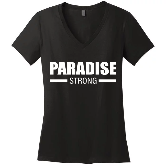 California Paradise Strong Women's V-Neck T-Shirt