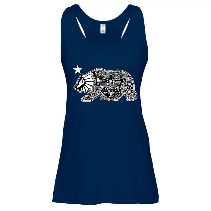 California Republic Aztec Bear Ladies Essential Flowy Tank