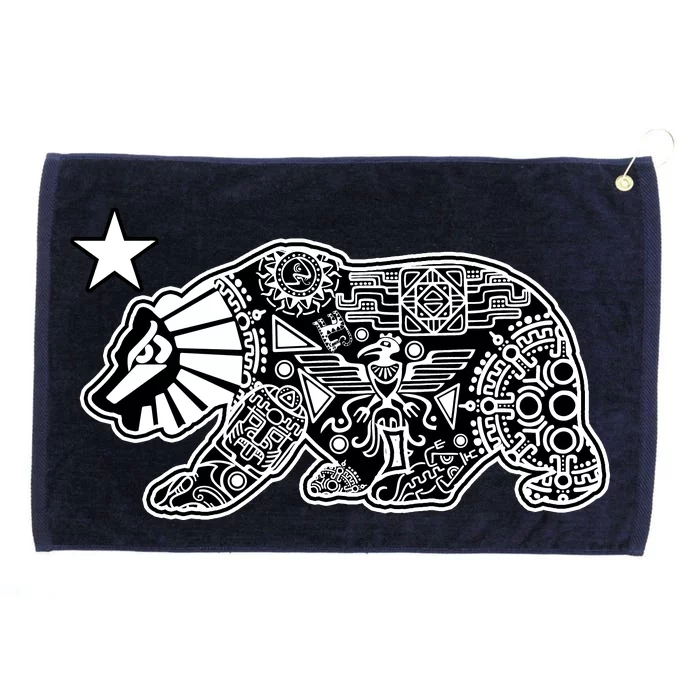 California Republic Aztec Bear Grommeted Golf Towel