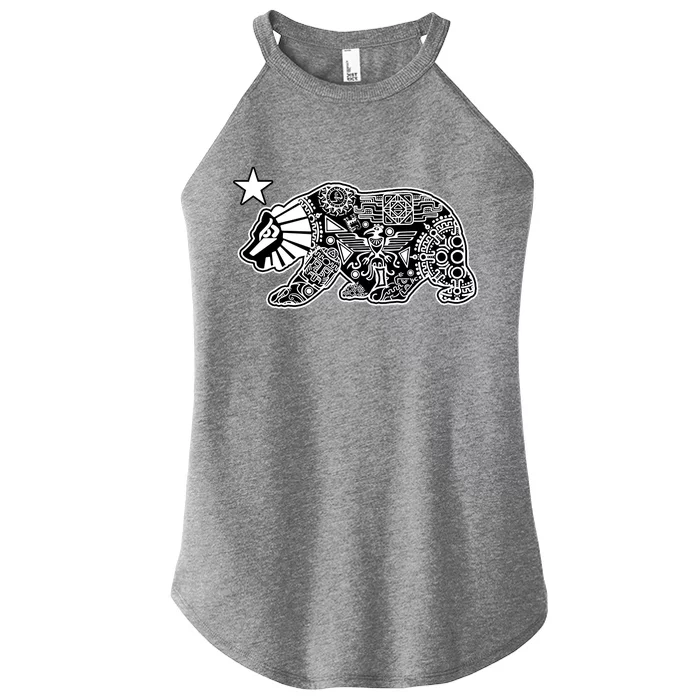 California Republic Aztec Bear Women’s Perfect Tri Rocker Tank