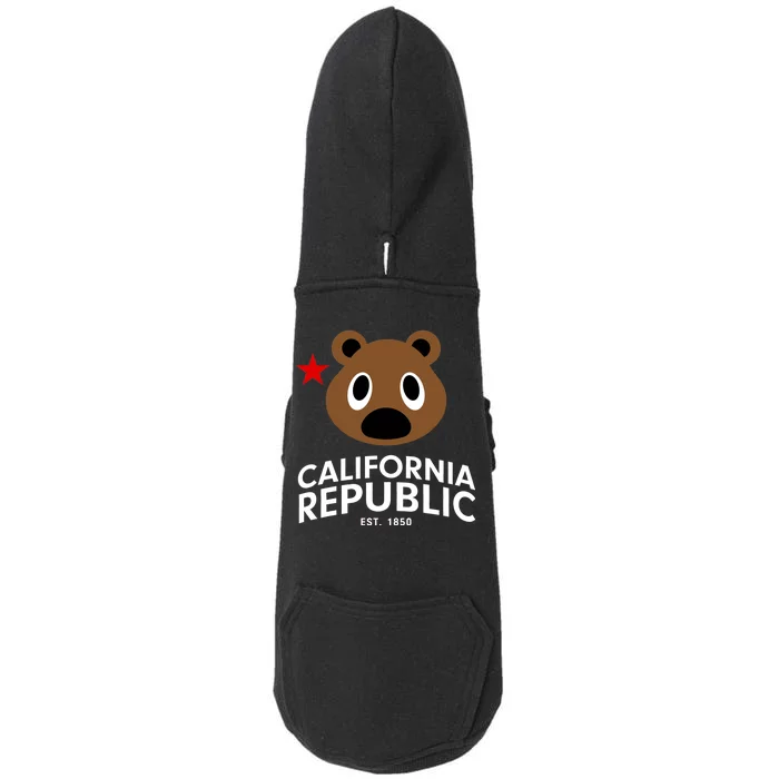 California Republic Bear Est. 1850 Doggie 3-End Fleece Hoodie