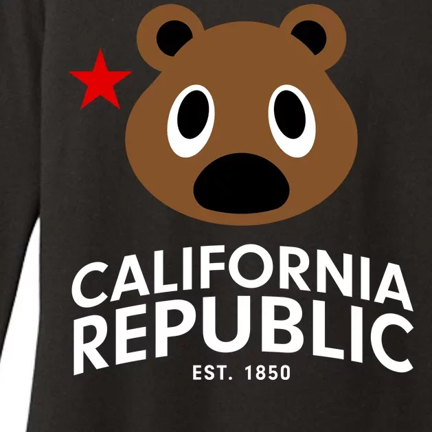 California Republic Bear Est. 1850 Womens CVC Long Sleeve Shirt