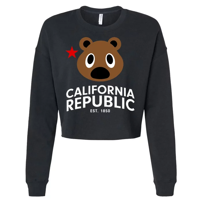 California Republic Bear Est. 1850 Cropped Pullover Crew