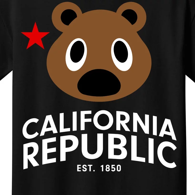 California Republic Bear Est. 1850 Kids T-Shirt