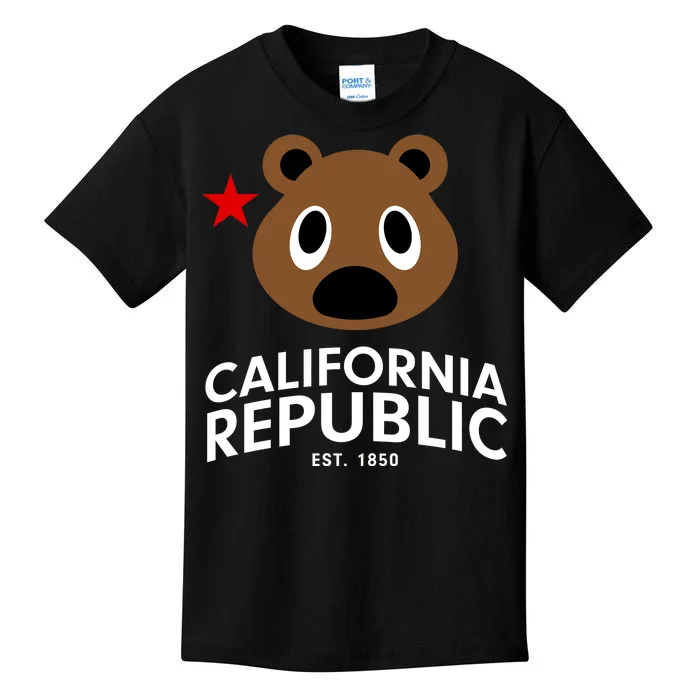 California Republic Bear Est. 1850 Kids T-Shirt