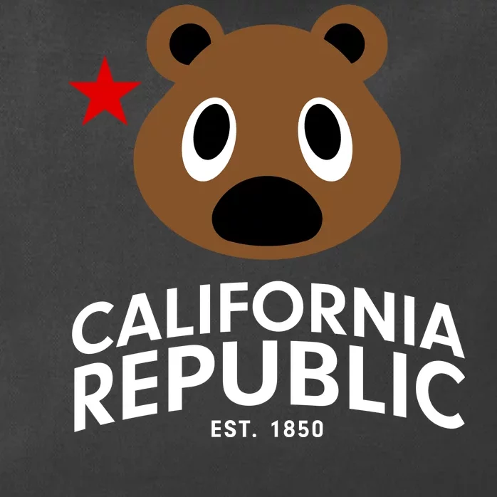 California Republic Bear Est. 1850 Zip Tote Bag