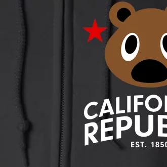 California Republic Bear Est. 1850 Full Zip Hoodie