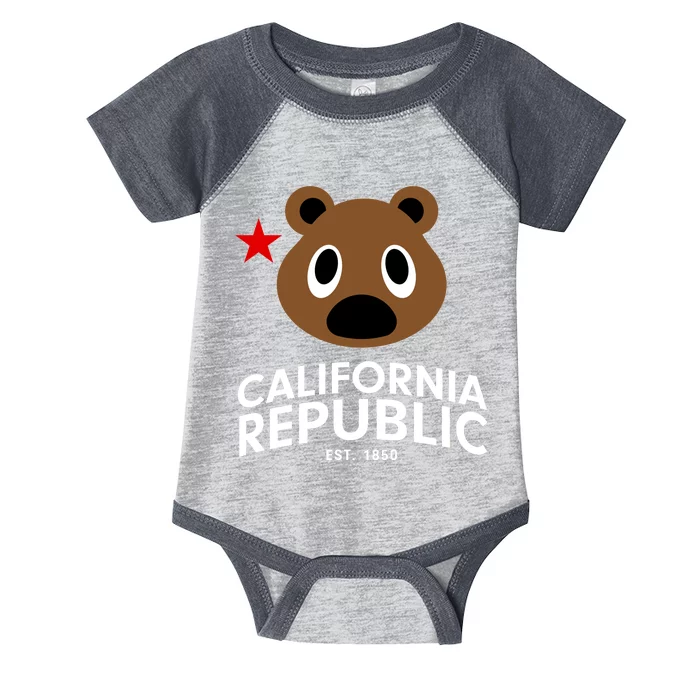 California Republic Bear Est. 1850 Infant Baby Jersey Bodysuit