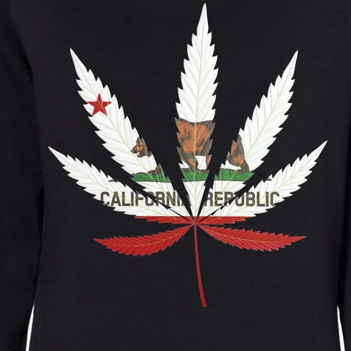 California Republic: Cali Weed Womens California Wash Sweatshirt